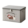thumbnail image 1 of CuiLiyq Lockable Private Storage Bag with Zipper Cover, Storage Box with Cute Dog Pattern for Storing Toys and Clothing, for Women and Men Clothes Container, 17.7" x 11.8" x 11.8", Gray, 1 of 6