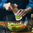 thumbnail image 1 of CuiLiyq Manual Salt and Pepper Grinder, Refillable Spice Mill with Adjustable Coarseness, for Kitchen, Dining Table and Salad Prep (Green), 1 of 9