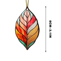 CuiLiyq Maple Leaf Suncatcher for Window, Acrylic Maple Leaves Hanging Ornament, Fall Leaf Decorations Window Wall Hanging Ornament, for Thanksgiving Autumn Party Supplies