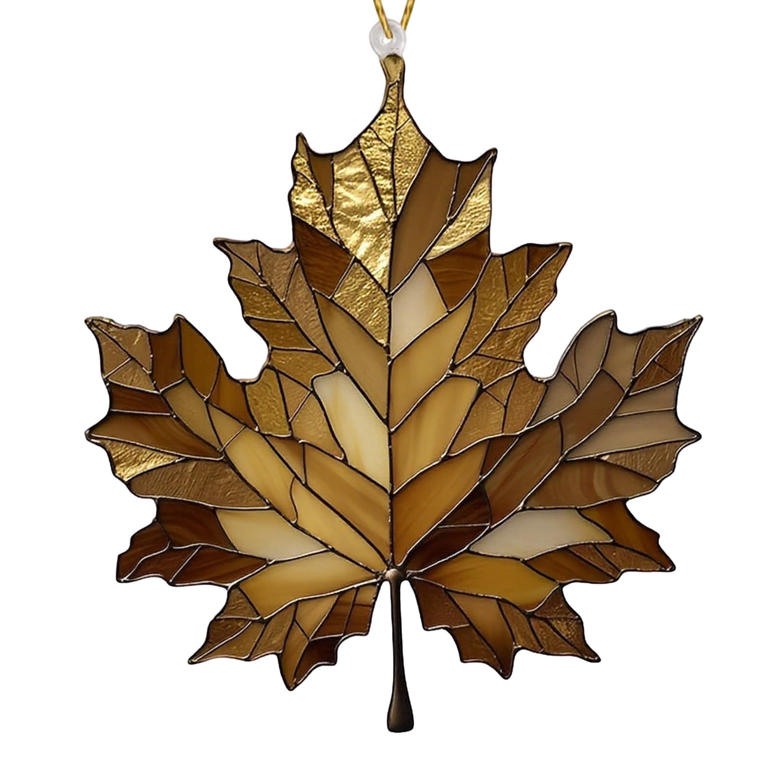 CuiLiyq Maple Leaf Suncatcher for Window, Plastic Stained Glass Window ...