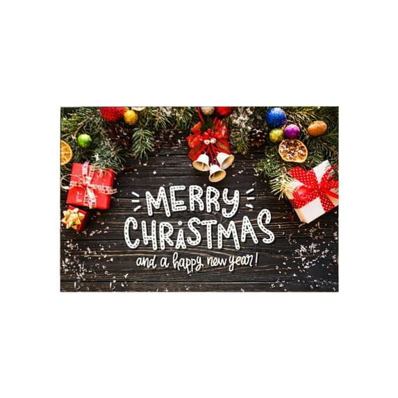 CuiLiyq Merry Christmas Snowflakes Mat, Christmas Decorative Mats Rugs Doormat Welcome Front Door Indoor Outdoor
