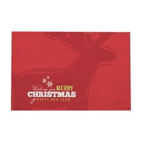 CuiLiyq Merry Christmas Welcome Door Mat, Welcome Floor Front Door Mats Rug, Christmas Tree Decor Doormat, for Home Kitchen Bathroom Indoor Outdoor Decorations (23.6" x 15.7")