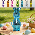 thumbnail image 1 of CuiLiyq Mosaic Glass Bunny Easter Decorations, Decorative Disco Rabbit Sculptures for Easter Centerpieces, Spring Tabletop and Shelf Decor, Home Decoration Seasonal Gift (Blue), 1 of 7