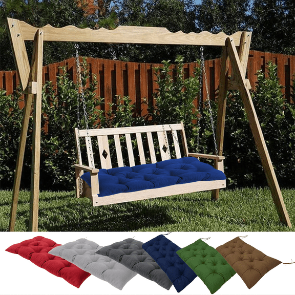CuiLiyq Outdoor Bench Cushion, Loveseat Pad for Patio Furniture Wicker Chair Garden Swing Porch Sofa, Indoor Outside Use, 39.37" x 19.68", Navy