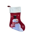 thumbnail image 1 of CuiLiyq Personalized Decoration Christmas Socks, Soft Christmas Socks with Penguin Bear Snowman Printed, for Family Holiday Parties Fireplace Pendant, and Christmas Gifts (Snowman), 1 of 6