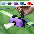 thumbnail image 1 of CuiLiyq Pet Waste Bag Dispenser, Storage Bag for Dog Poop Bags, Portable Polyester Pouch for Walks Outdoor Travel (Purple), 1 of 6