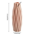 thumbnail image 1 of CuiLiyq Pink Plastic Flower Vase, 1 Pcs Imitation Ceramic Ribbed Textured Decorative Vases, Cylinder Vases for Pampas Grass, Small Vase for Living Room Table Centerpieces Bouquet Home Decor, Pink, 1 of 2