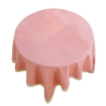 CuiLiyq Plaid Ruffled Table Cloth, 59.1" x 39.4" Rectangular Cover with Lace and Checkered Floral Design, for Picnic Living Room Decor (Red)