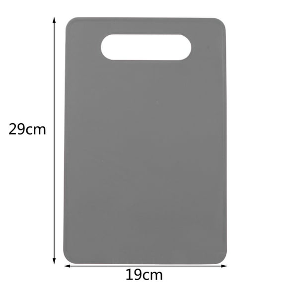 CuiLiyq Plastic Cutting Board, 1 Pack Small Chopping Boards for Kitchen, Lightweight and Soft Kitchen Cutting Boards with Handle Hole, for Meat Vegetable Fruit, Dishwasher Safe, 11.4" x 7.5", Gray