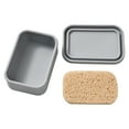 thumbnail image 1 of CuiLiyq Portable Silicone Soap Holder Box with Ventilated Drainage Mat, Soap Box with Lid for Travel Bathroom Storage Outdoor (Gray), 1 of 6
