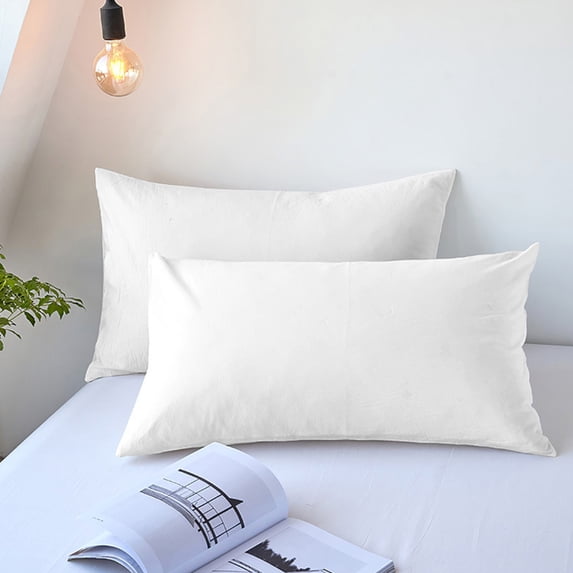 CuiLiyq Queen Pillow Cases Set of 2, Soft Hotel Home Pillowcase Covers, Comfy, Cozy and Wrinkle Free, Machine Washable Pillow Protectors, 2 Piece Set, White