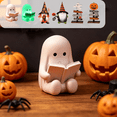 thumbnail image 1 of CuiLiyq Reading Ghost Silicone Night Light, Cute 3D LED Table Lamp, Bedroom Desk Decor, Halloween Shelf Ornament, Cute Holiday Bedside Lighting, 1 of 6