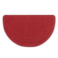 thumbnail image 1 of CuiLiyq Red Kitchen Rugs Mats for Floor, Non Slip Washable Kitchen Mat, Absorbent Standing Throw Rug, Half Circle Carpet for Front of Sink, Laundry Room, Entryway, 22.8" x 13", Red, 1 of 6