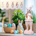 thumbnail image 1 of CuiLiyq Resin Easter Bunny Decorations, Gold Metallic Rabbit Figurine for Home Tabletop Shelf Display Spring Holiday Gift Farmhouse, Spring Rabbit Decor Gifts Handcrafted Resin Figurines (Gold), 1 of 8