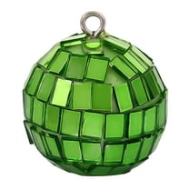 CuiLiyq Round Disco Balls Christmas Ornaments, Round Shaped Mirror Ball Pendants, for Holiday Xmas Tree Birthday Party Wedding Decoration (Green)
