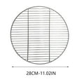 thumbnail image 1 of CuiLiyq Round Grill Grate, 11 Inch Stainless Steel Grill Grates, Food Grade Thick BBQ Grates Replacement, Portable Baking Tray for Camping and Picnic, 1 of 2