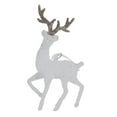 thumbnail image 1 of CuiLiyq Simulation Christmas Deer Decoration, Plastic Standing Posture Deer Ornament With Shiny Antlers, Tabletop Ornaments for Cabinet Mantel Shelves Fireplace Home Decor (Beige), 1 of 8
