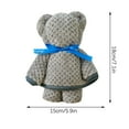 thumbnail image 1 of CuiLiyq Small Bear Towel Gift, Cute Bear Folded Towel, Soft Hand Towel with 1 Pcs Handbag and Ribbon Decoration, Gift for Wedding Graduation Valentines Day Birthday Party Supplies (I), 1 of 5