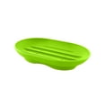 thumbnail image 1 of CuiLiyq Small Soap Dish, Silicone Bathroom Soap Holder Oval Shape Bar Soap Dish, Self Draining Soap Tray with Holes for Shower, Bathroom, Kitchen, Counter Top (Green), 1 of 6