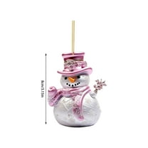 CuiLiyq Snowman Christmas Ornaments, Acrylic 2D Ornaments for Christmas Tree, Cute Snowman Decorations, Vintage Ornaments for Xmas Tree Holiday Crafts Hanging