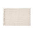 thumbnail image 1 of CuiLiyq Soft Microfiber Farmhouse Bathroom Rug, Washable Kitchen Mats, Woven Non Slip Bath Mat with Pure Tassels, Tufted Braided Bath Rug for Entryway Doormat Laundry Room (23.6" x 15.7", Beige), 1 of 6
