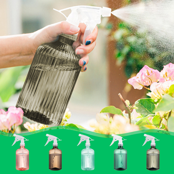 CuiLiyq Spray Bottle For Plants, 500ml Handheld Garden Plants Mister with Adjustable Nozzle, for Plants, Spring Gardening, Cleaning, Hair, Pets Care (Gray)