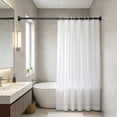 thumbnail image 1 of CuiLiyq Telescopic Shower Curtain Rod, No Drilling Stainless Steel Adjustable Tension Pole for Bathroom Clothes Drying Room Divider, 13.78 to 19.69 Inches, Black, 1 of 7
