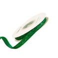 thumbnail image 1 of CuiLiyq Velvet Ribbon for DIY Crafts, 0.78" x 9.84 Yard Green Sparkle Ribbons, Single Face Glitter Fabric Ribbon for Gift Wrapping Holiday Wedding Decor Tree Floral Design (Green), 1 of 6