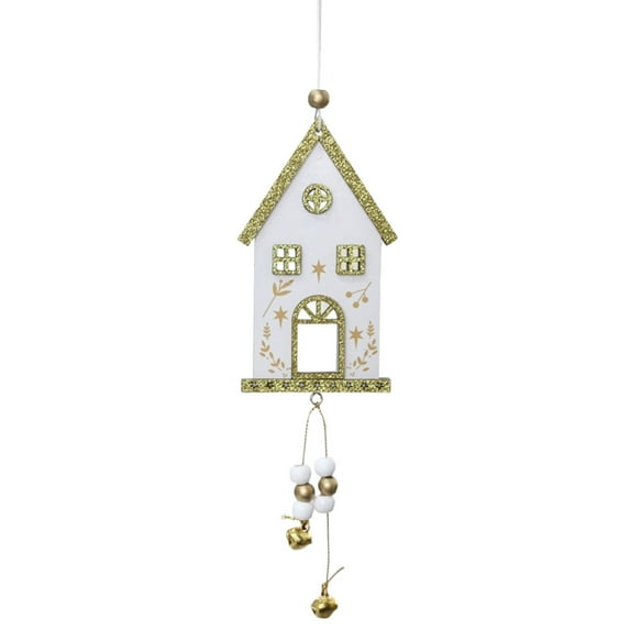 CuiLiyq Wooden Christmas Ornament, Brick House, Home for The Holidays, Christmas Tree Window Display Holiday Decoration Hanging Ornament