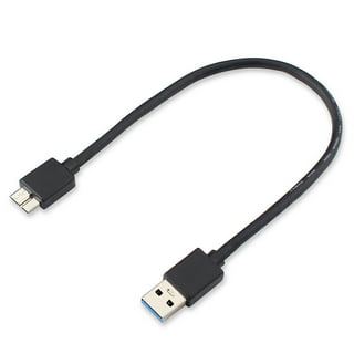 USB 3.0 CABLE ,USB Micro B Cable Connector With screwsRight Angle 90 Degree  USB3.0 to Micro B for External Hard Drive Disk HDD(RI-LE) 