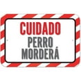 thumbnail image 1 of Cuidado Perro MorderÃ¡ Caution Dog Will Bite Spanish Sign, 1 of 1