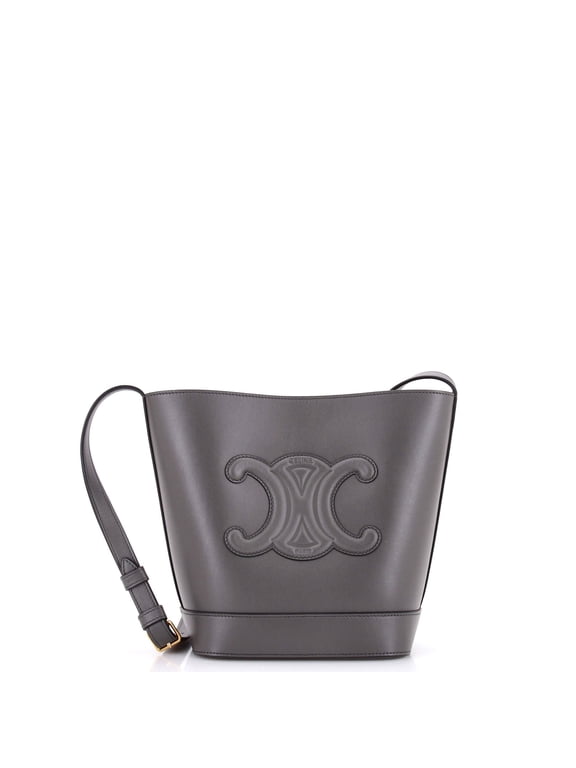 Cuir Triomphe Bucket Bag Leather Small By Rebag