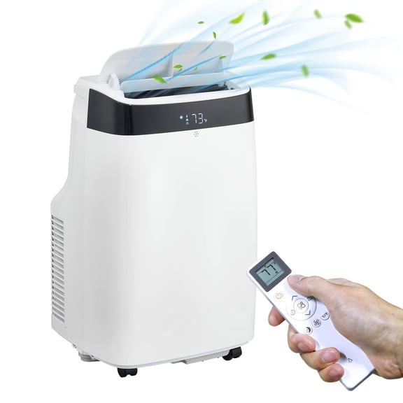 CuisinSmart 10000 BTU 450 sq ft Portable Air Conditioner, White