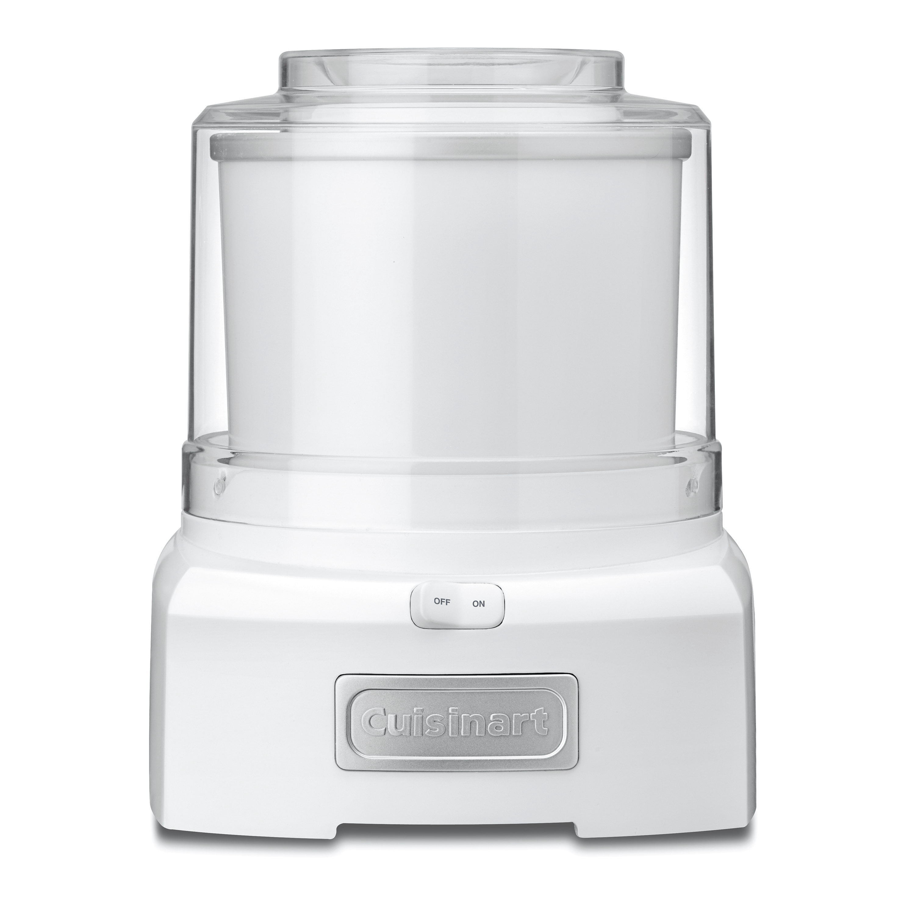 Cuisinart 1.5 qt Freezer Bowl Frozen Yogurt, Sorbet & Ice Cream Maker, White