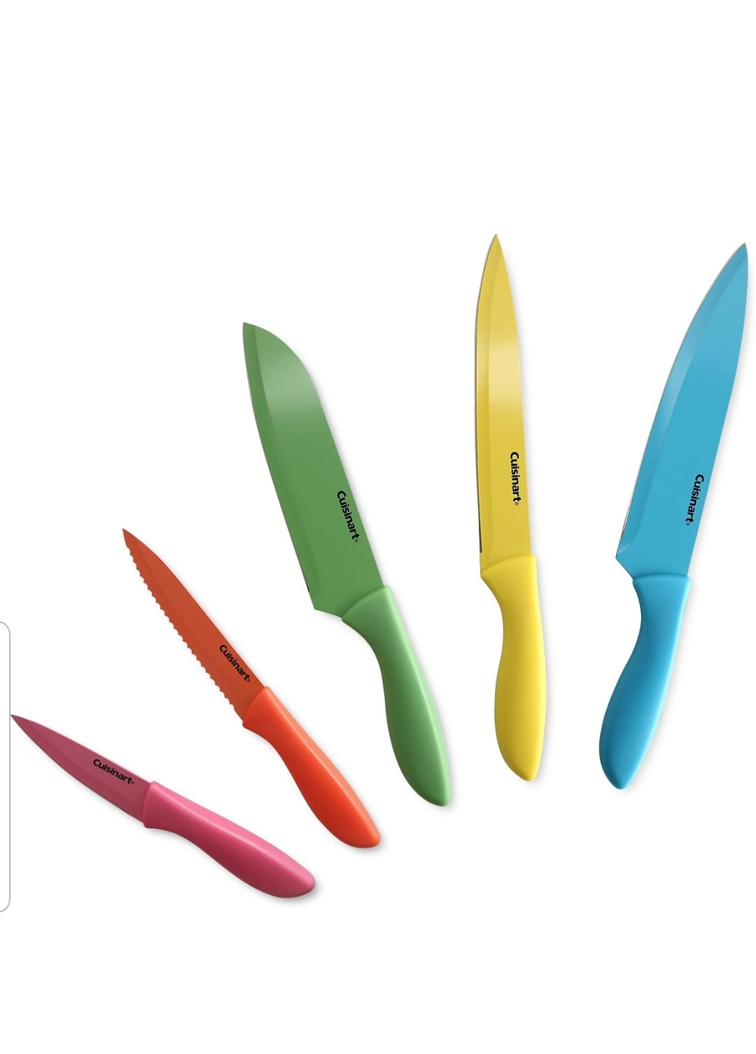 Cuisinart 10-Pc. Ceramic-Coated Printed Knife Set w/Blade Guards
