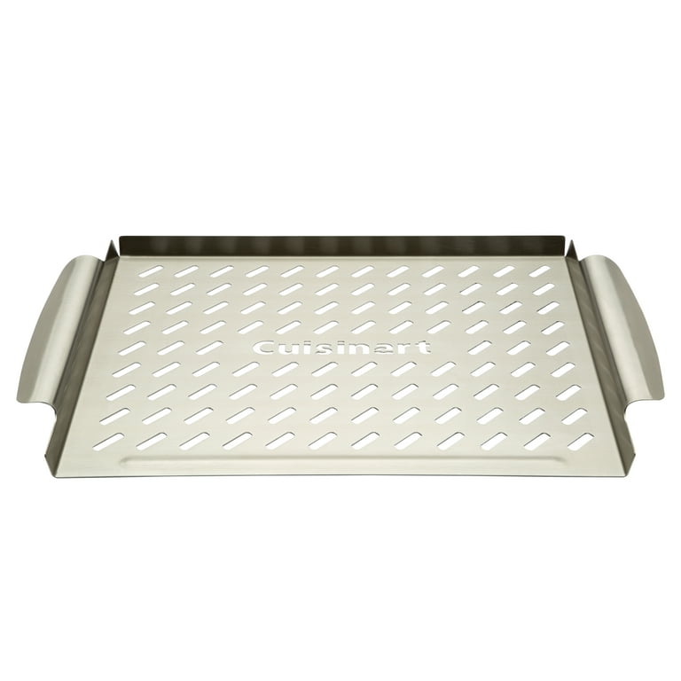 Cuisinart 11.5 x 15 Stainless Steel Grill Topper with Raised Handles - Each