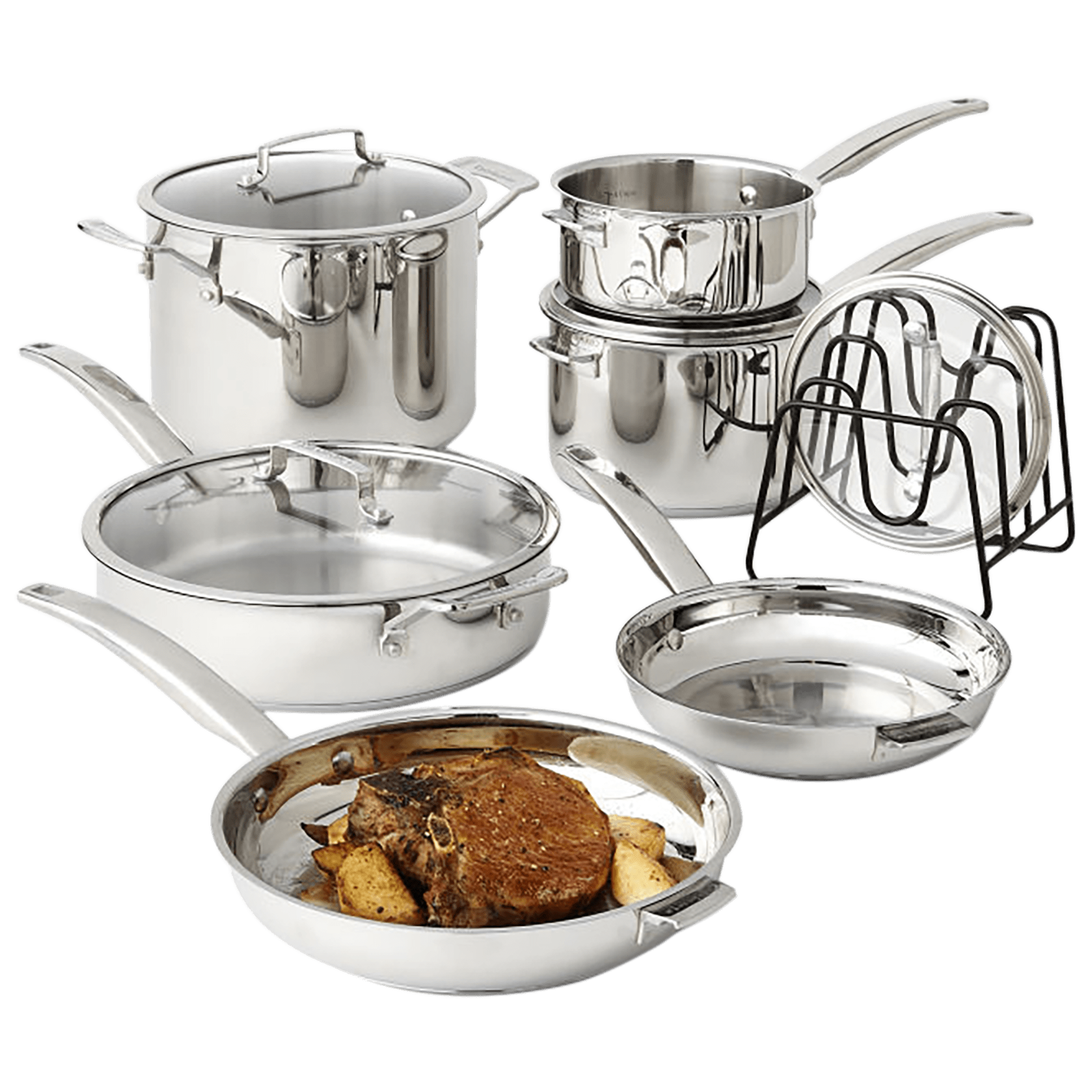 Cuisinart 11Piece Smartnest Stainless Steel Cookware Set