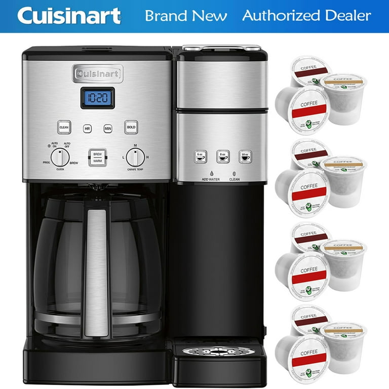 Cuisinart 12-Cup Coffee Maker & Single-Serve Brewer, Black