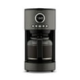 thumbnail interactive-video image 1 of Cuisinart Stainless Steel 12-Cup Coffee Machine, Black, 1 of 9