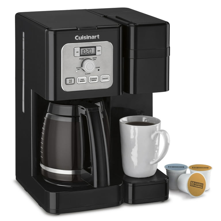 Cuisinart Dual Brew Single Serve Coffee Maker, 12 Cup Programmable