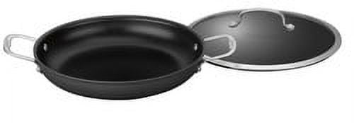 12 Inch Everyday Pan with Cover in Black - Cuisinart