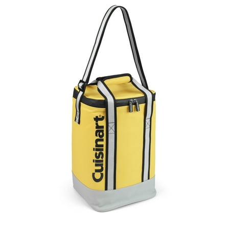 Cuisinart - 4-Bottle Thermal Insulated Wine Cooler Bag - Yellow