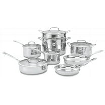 Cuisinart 13 Piece Contour Stainless Steel Cookware Set 44-13