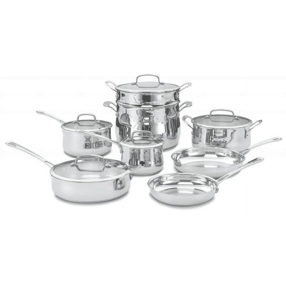 Cuisinart Contour 13-Piece Stainless Steel Cookware Set