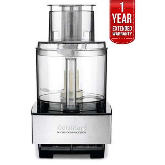 Cuisinart 14-Cup Large Food Processor with 720 Watt Motor in Stainless Steel (DFP-14BCNY) with 1 Year Extended Warranty