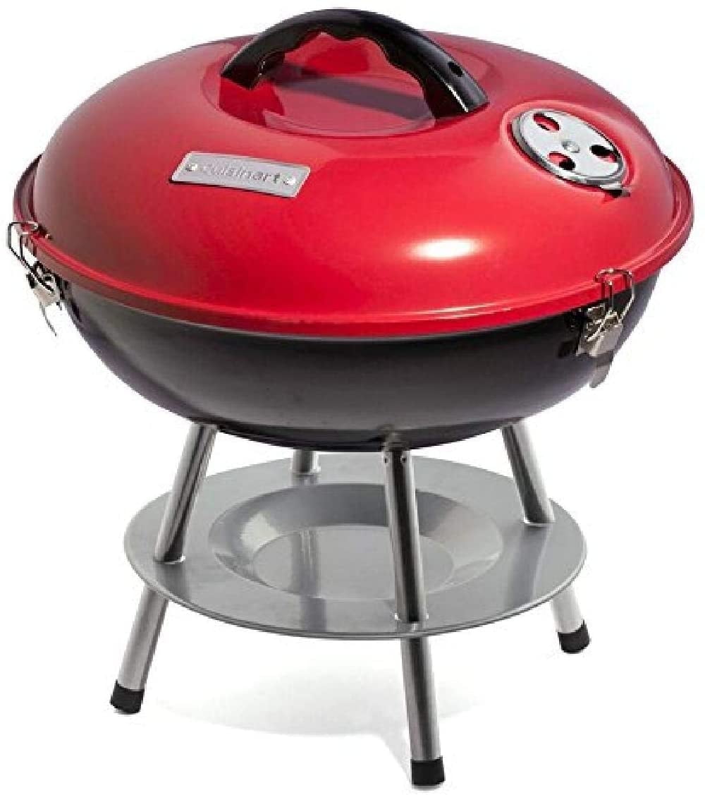 Cuisinart 14 Inch Charcoal Tabletop Kettle Grill, Portable