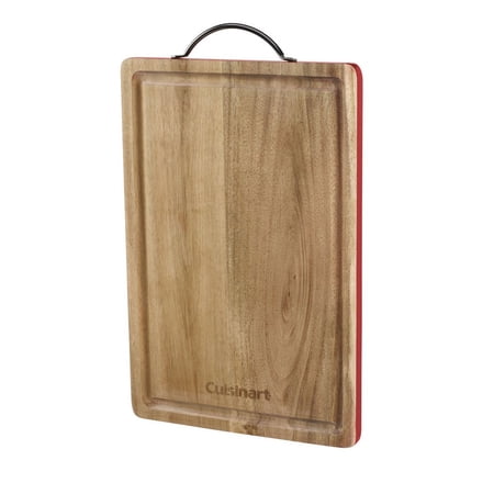 Cuisinart 15" Acacia Cutting Board, Red