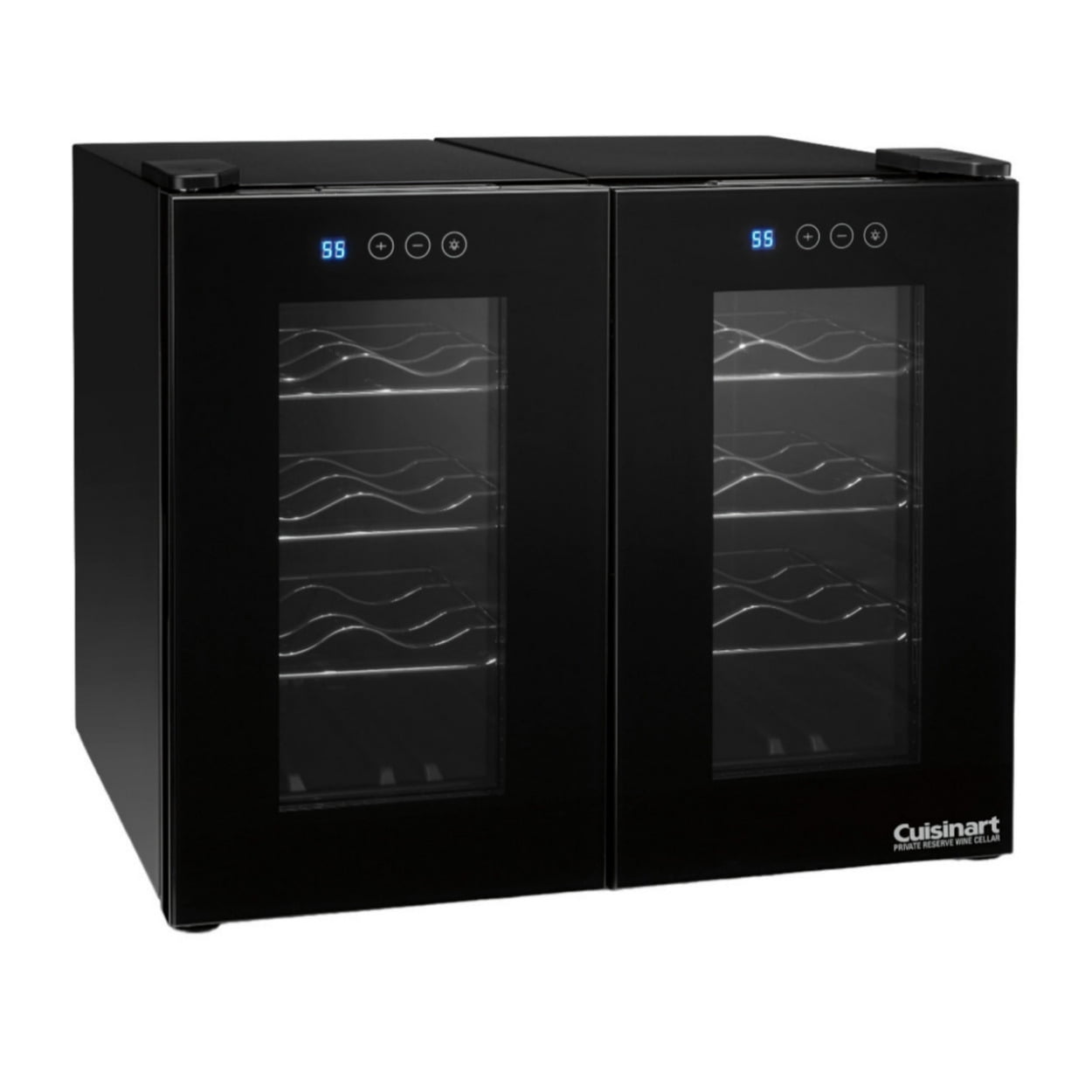 Cuisinart 16-Bottle 2 Independent Cooling Private Reserve Wine Cellar (Black) Sansujyuku sansujyuku.com