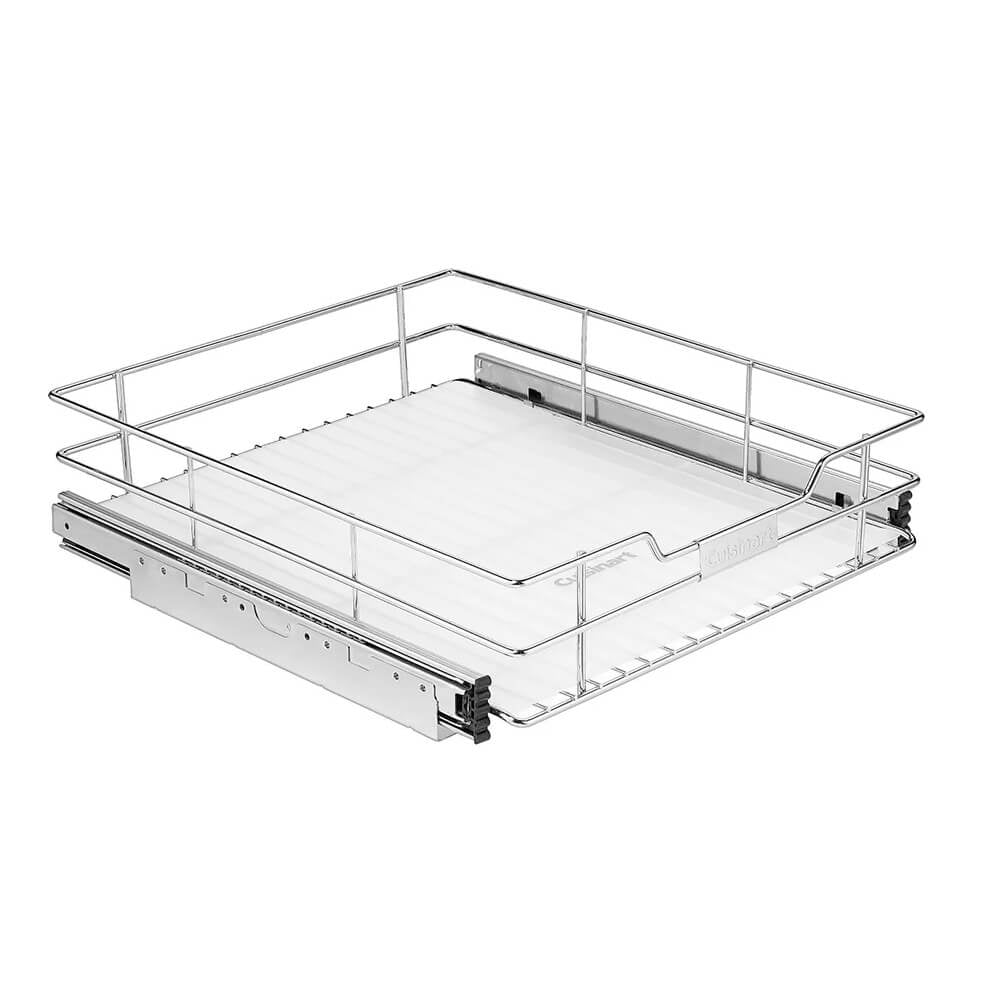 Heavy Duty Steel Sliding Cabinet Organizer with Removable Mat