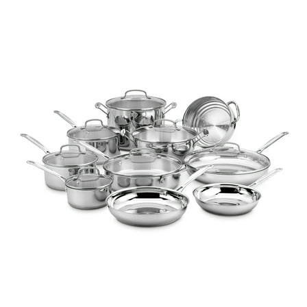 Cuisinart Chef’s Classic 17-Piece Stainless Steel Cookware Set